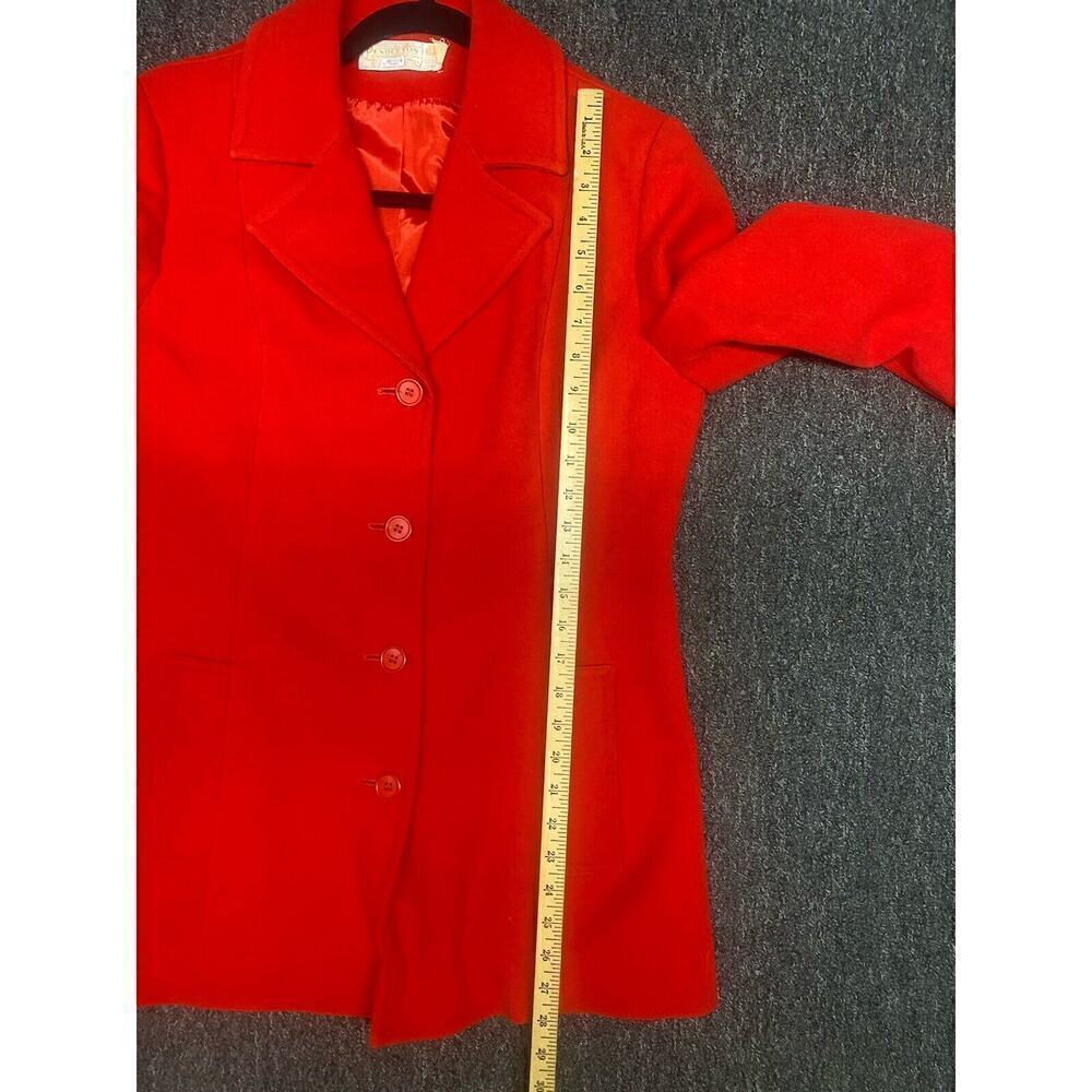 Vintage Pendleton Womens Pea Coat Virgin Wool Size‎ S/M Red Buttons Lined Nice!! - Picture 7 of 7